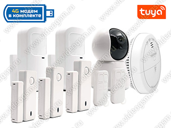 Охранно-пожарная GSM/4G сигнализация с камерой SmartСтраж Video-Alarm 8-GSM