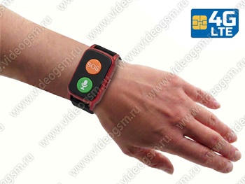 GPS трекер-браслет с тревожной 4G/GSM кнопкой «TrakFon 03-4G-SOS»