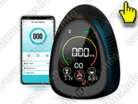 Автономный многофункциональный Tuya Wi-Fi датчик 4 в 1 - HTI-0341-BT