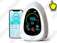 Автономный многофункциональный Tuya Wi-Fi датчик 4 в 1 - HTI-0341-WT Автономный многофункциональный Tuya Wi-Fi датчик 4 в 1 - HTI-0341-WT