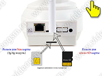 Беспроводная 4G видеосигнализация SmartСтраж Obzor NC22G-8GS - разъемы Беспроводная 4G видеосигнализация SmartСтраж Obzor NC22G-8GS - разъемы